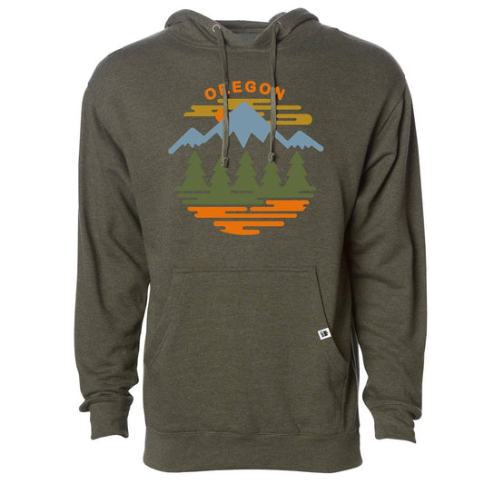 Oregon Fifty Mountain Ranges Four Seasons | Hoodie