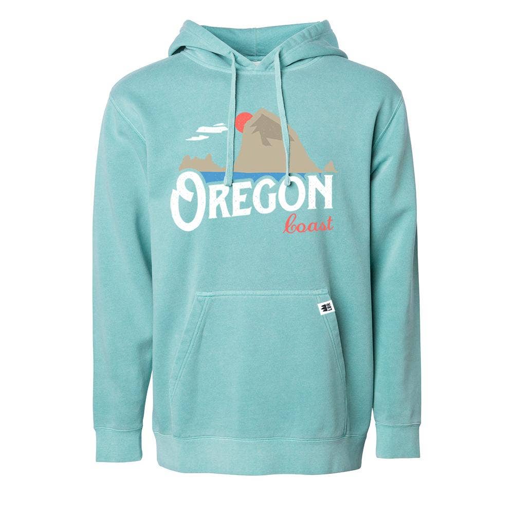 Oregon Coast Vintage Haystack Rock | Premium Pullover Hoodie