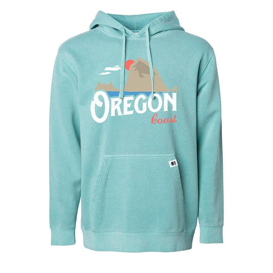 Oregon Coast Vintage Haystack Rock | Premium Pullover Hoodie