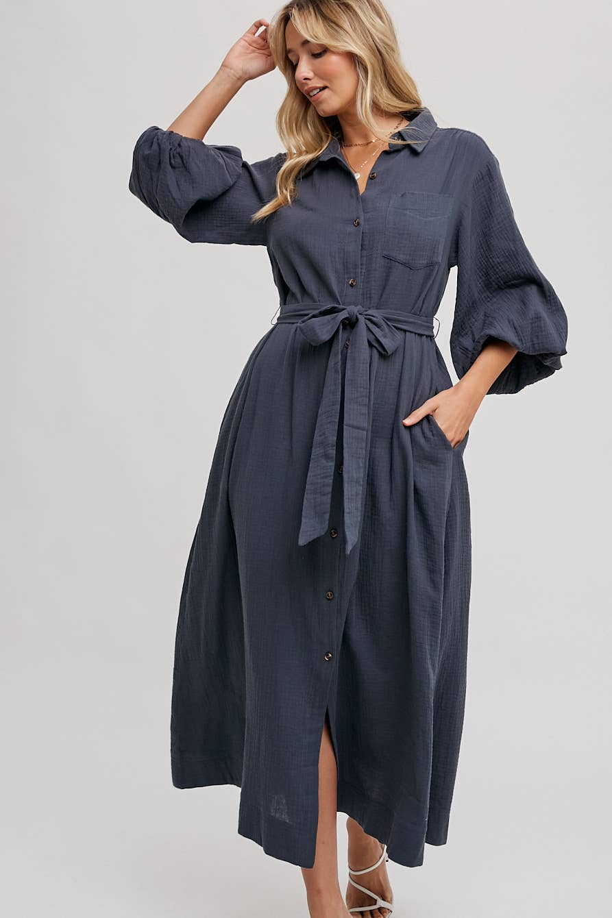 Briar Belted Midi Dress