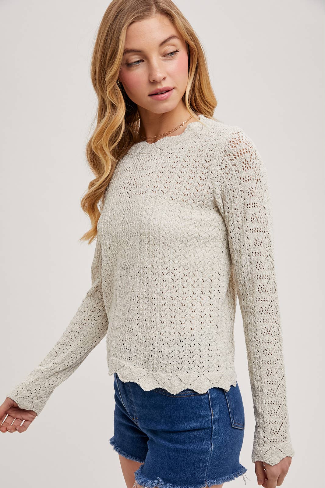 Camille Pointelle Long Sleeve