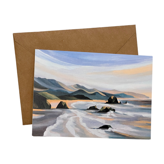 Ecola State Park Art Print Card