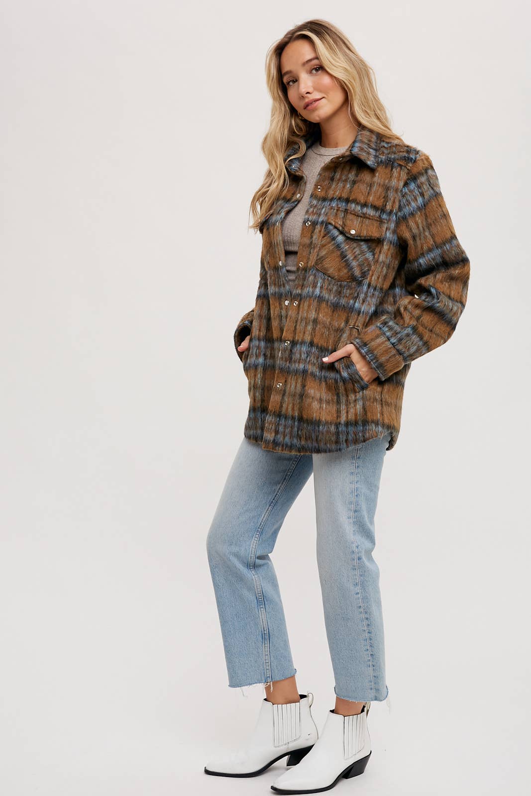 Lydia Brushed Flannel Shacket