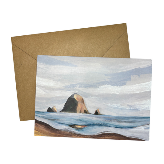 Cannon Beach Art Print Card