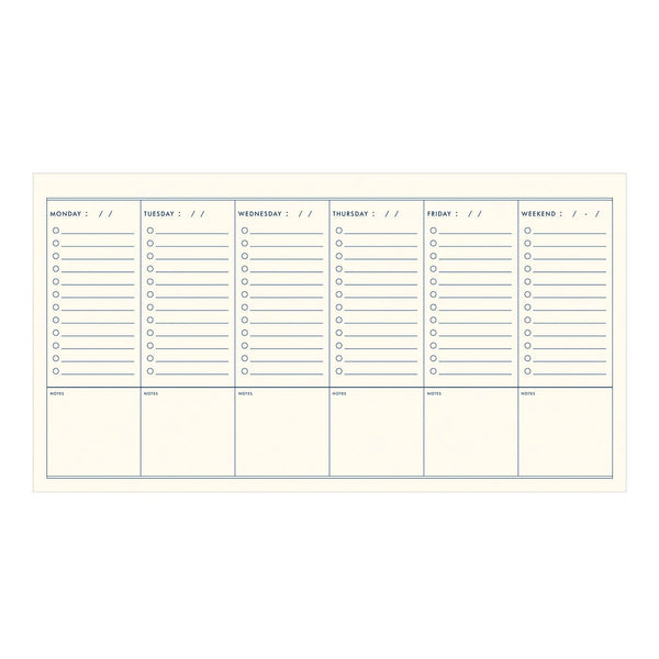 The Weekly Log Planner