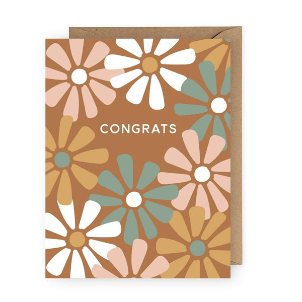 Congrats Flowers Greeting Card