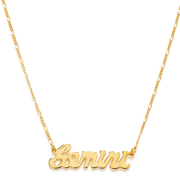Zodiac Script Necklace
