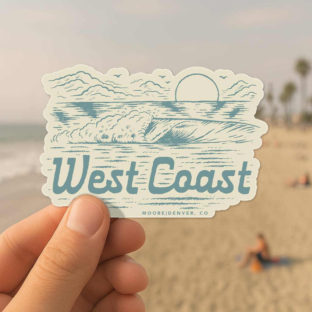 West Coast Wave Sticker