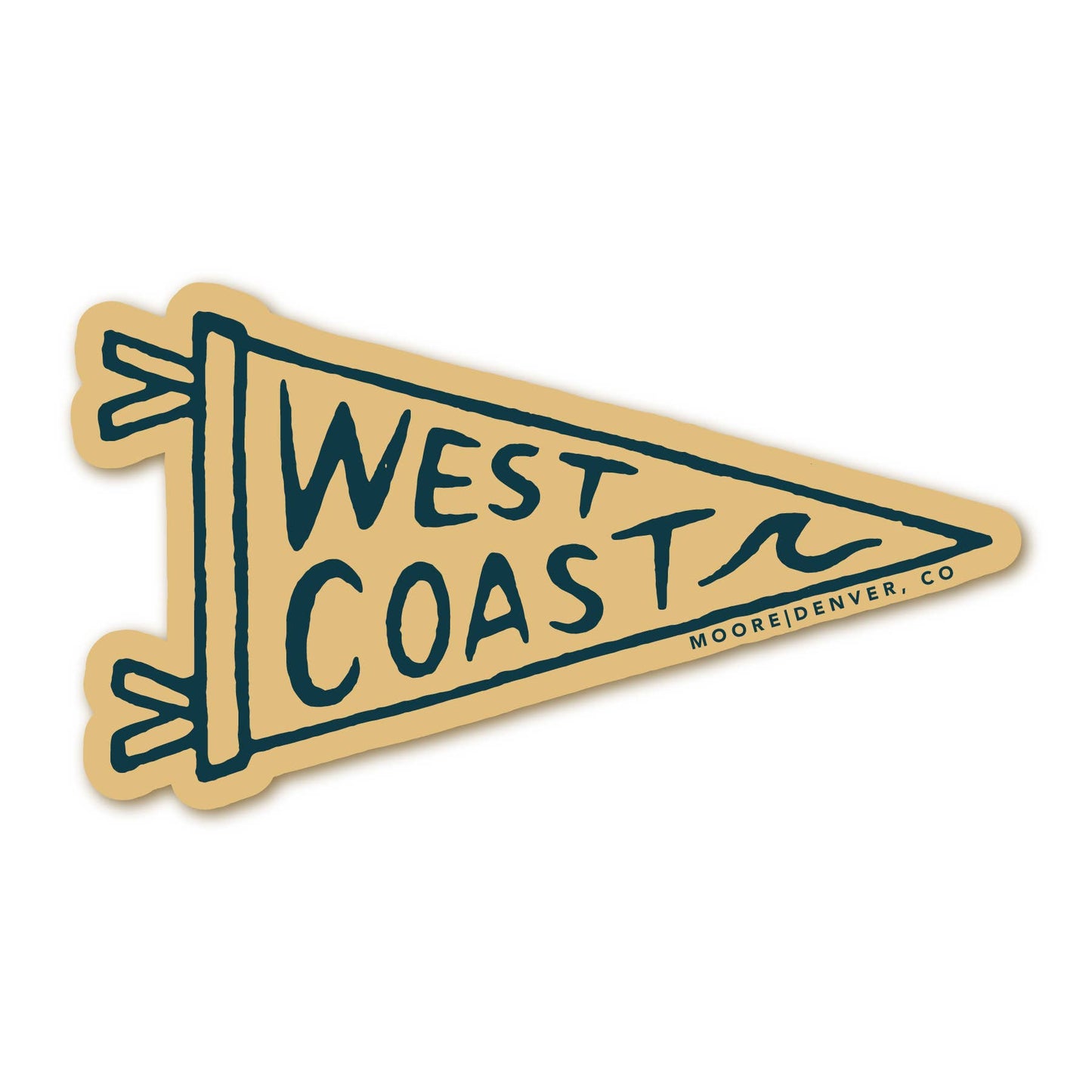 West Coast Flag Sticker