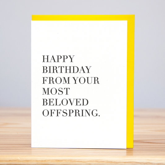 Beloved Offspring Birthday