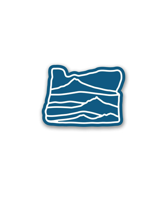Oregon Mountains Sticker