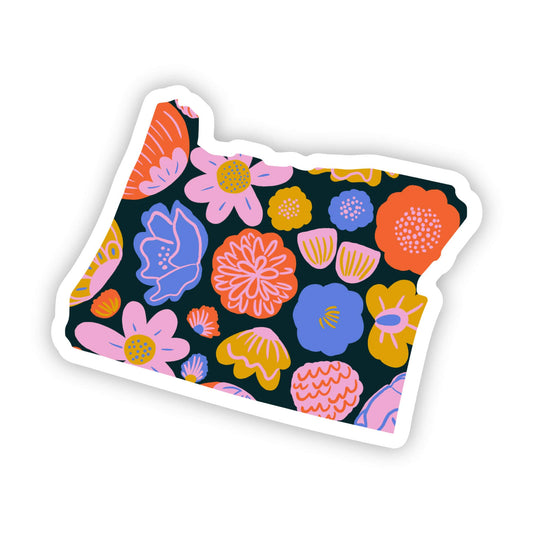 Oregon Flower Sticker