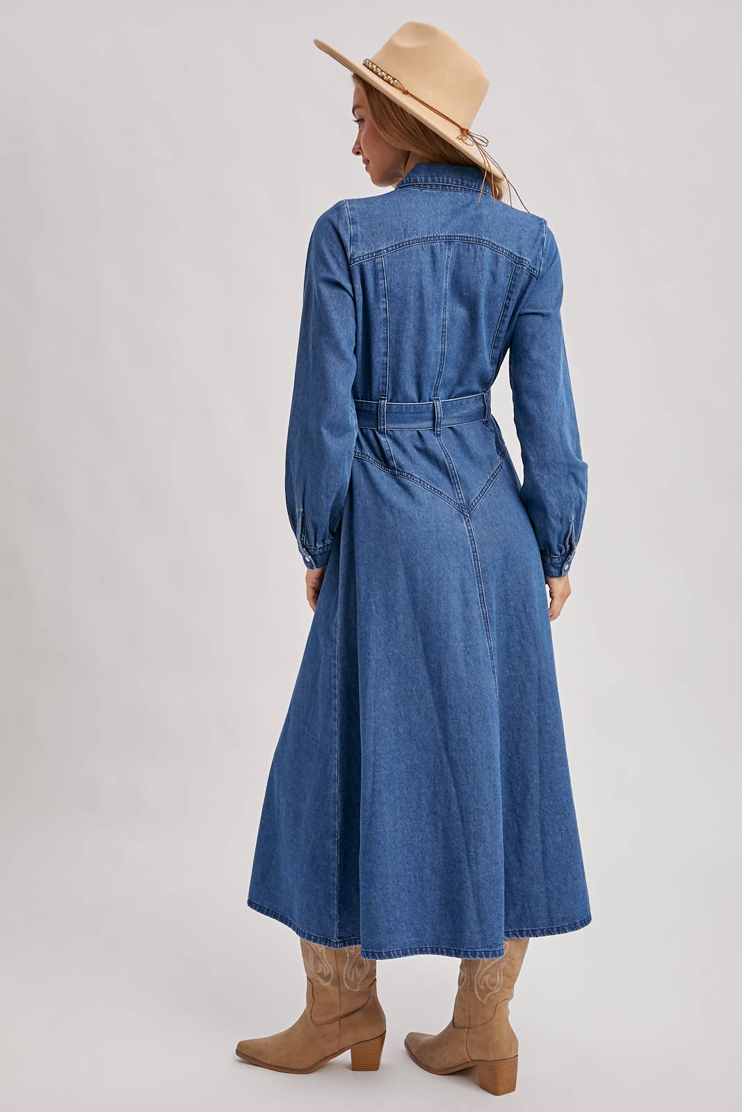 Ginny Denim Maxi Dress
