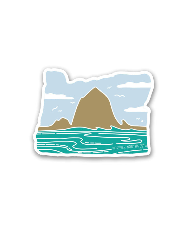 Haystack Rock Sticker