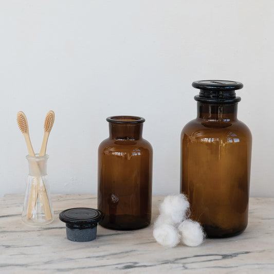 34oz. Amber Pharmacy Bottle