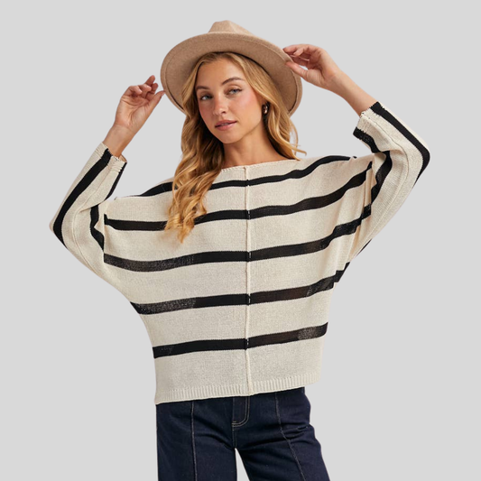 Eva Striped Pullover