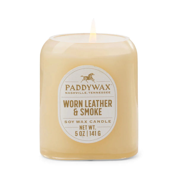 Vista Candle | Worn Leather & Smoke