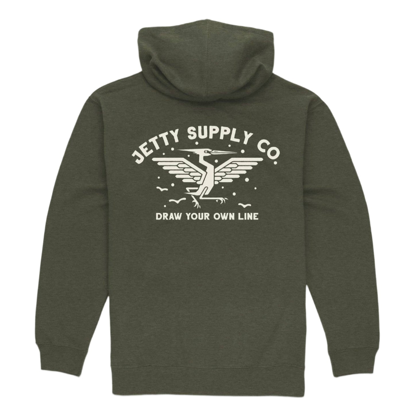 Heron Zip Up Hoodie