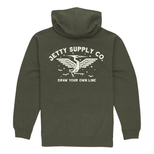 Heron Zip Up Hoodie