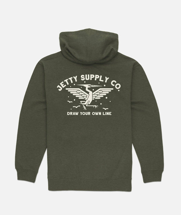 Heron Zip Up Hoodie