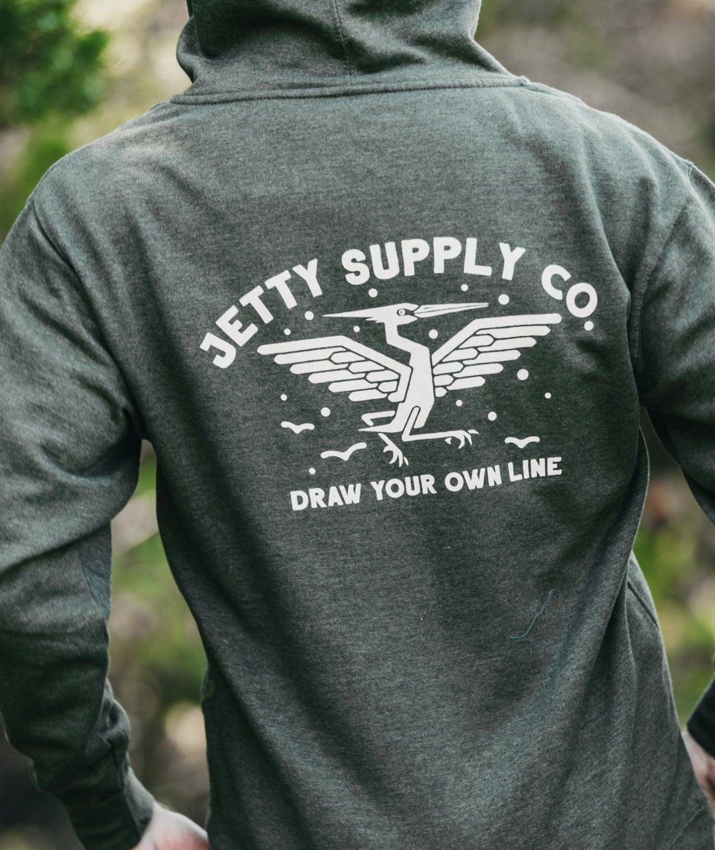 Heron Zip Up Hoodie