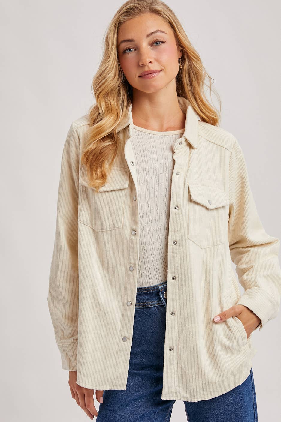 Genie Corduroy Button Down