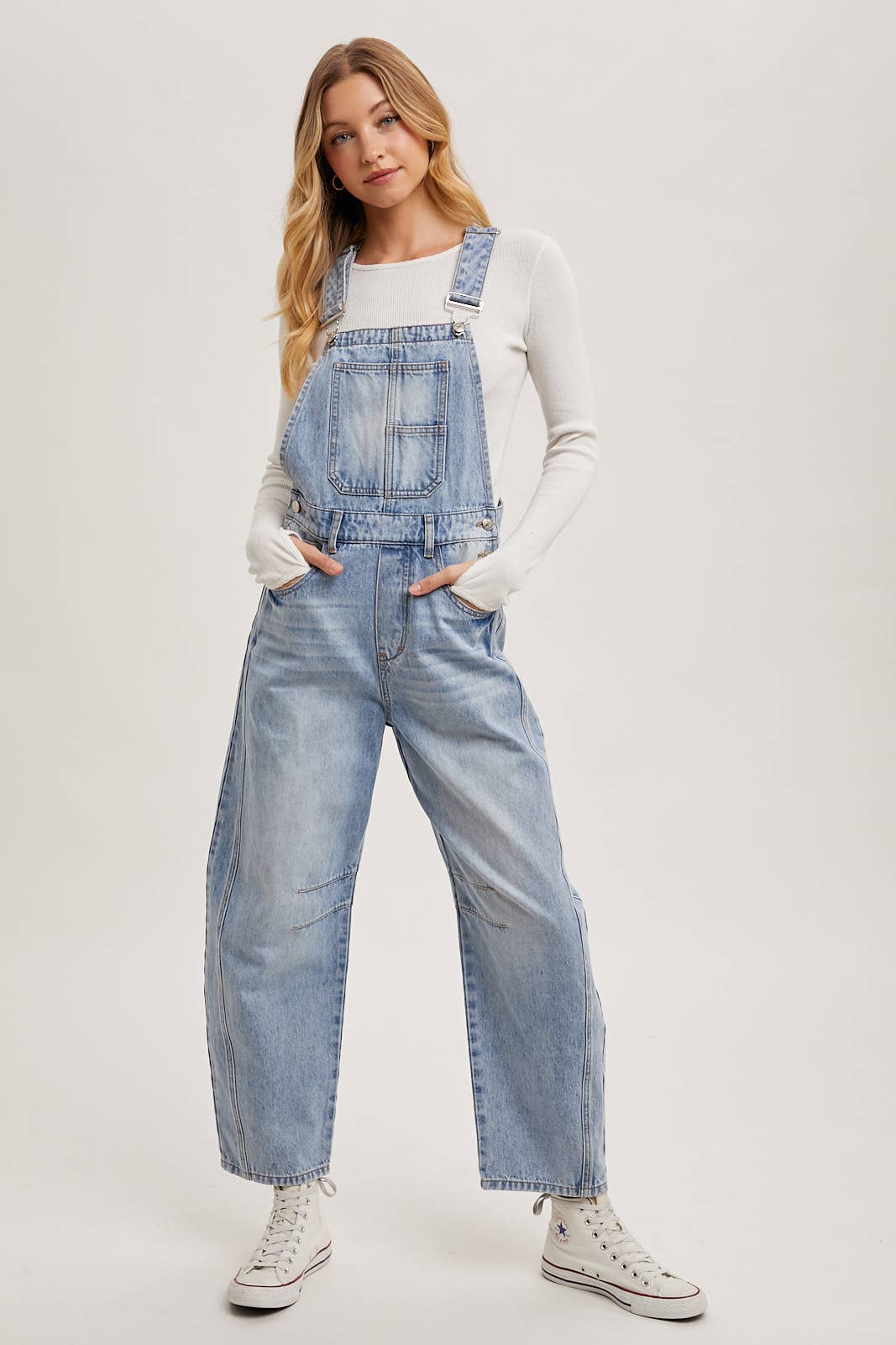 Sloan Denim Barrel Overalls