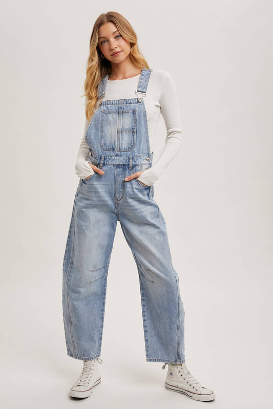 Sloan Denim Barrel Overalls