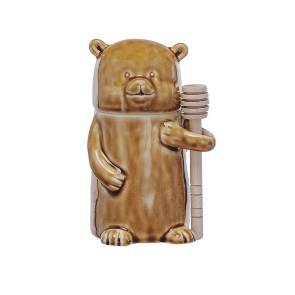 Honey Jar Bear w/ Dipper