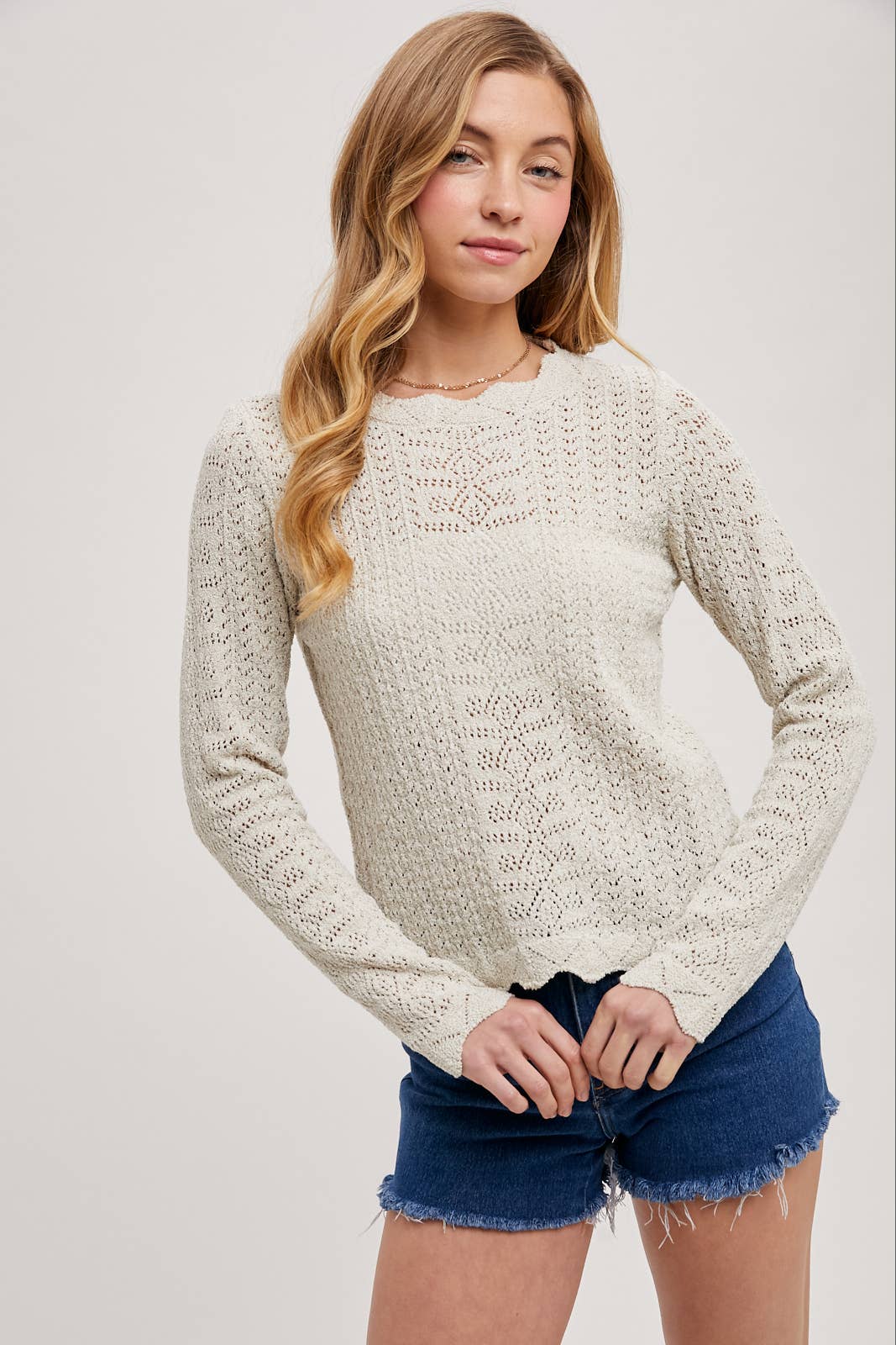 Camille Pointelle Long Sleeve