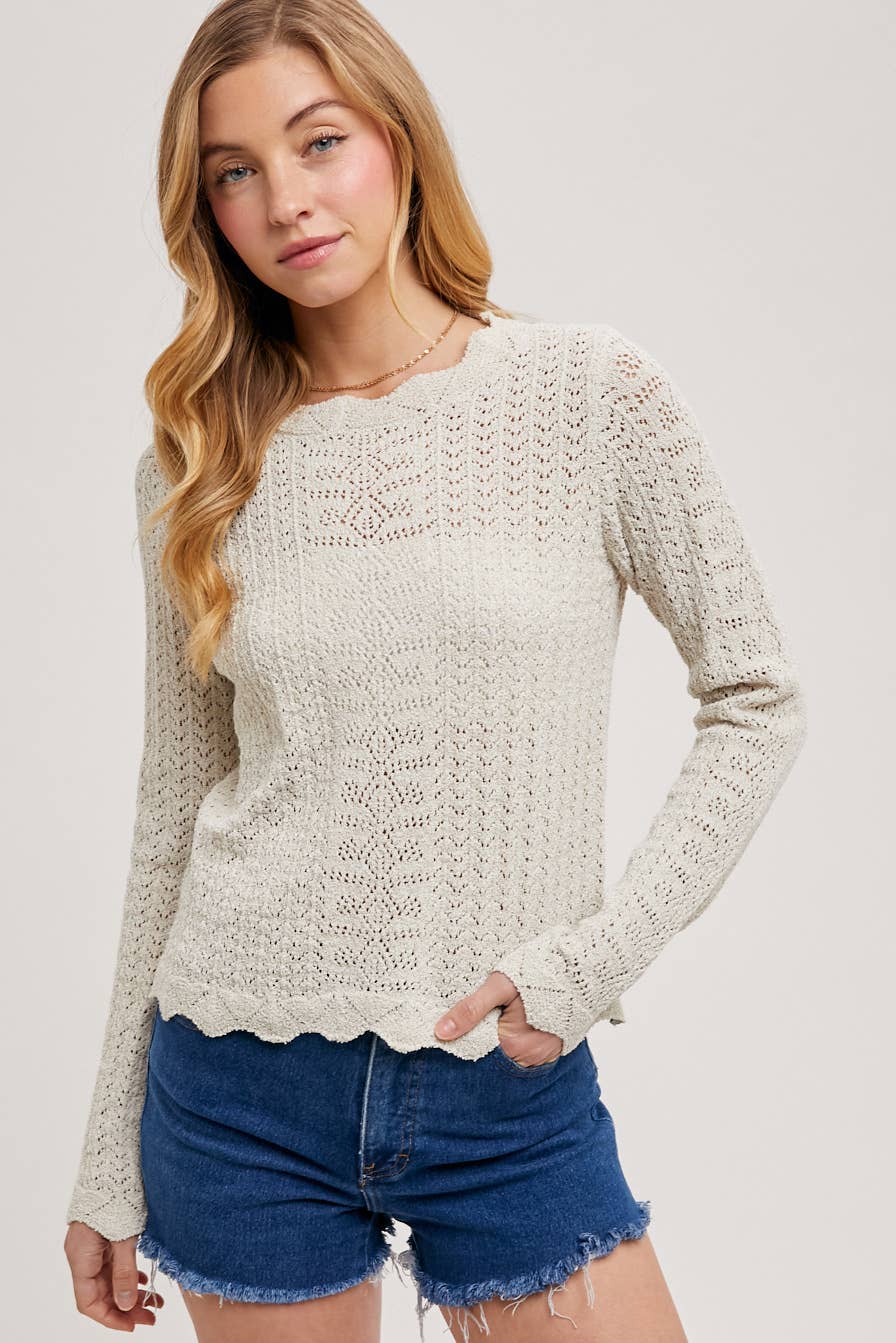 Camille Pointelle Long Sleeve