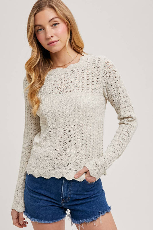 Camille Pointelle Long Sleeve