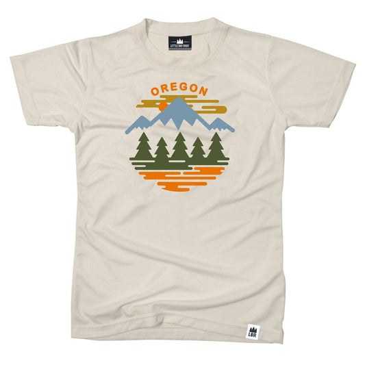 Oregon Fifty Mountain Ranges Four Seasons Tee